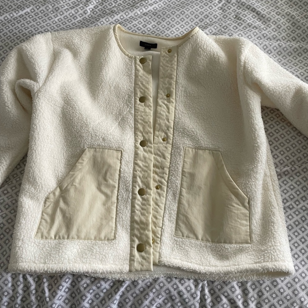 J Crew Teddy Sherpa Lady Jacket